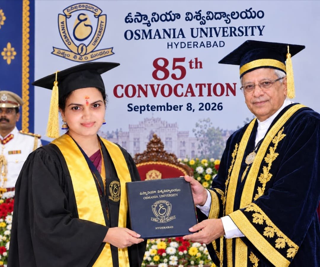 డాక్టరేట్ సాధించిన శివకళ్యాణికి అభినందనలు