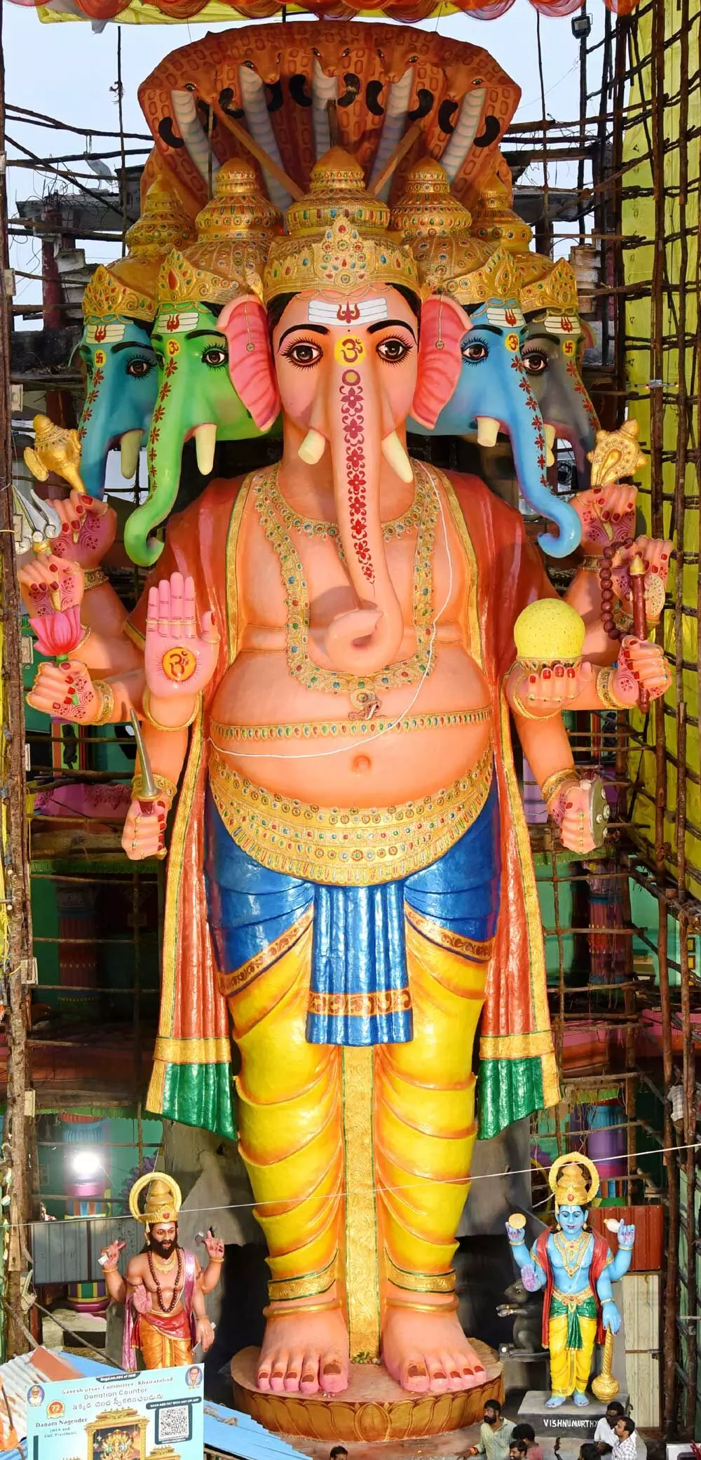 69 అడుగుల ఖైరతాబాద్ బడా గణేష్.. పూర్తి రూపం చూశారా?